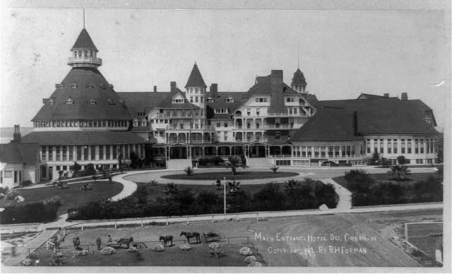 Hotel Del Coronado front entrance 1892