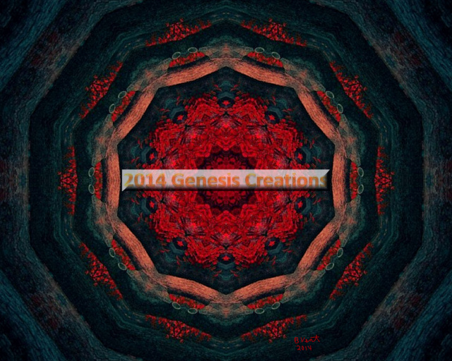 Bonnie Vent's Scarlet Rose spiritual art/mandala