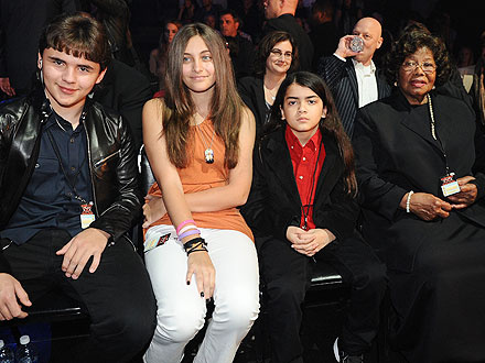 Katherine Jackson and Michael's children Prince, Paris and Blanket